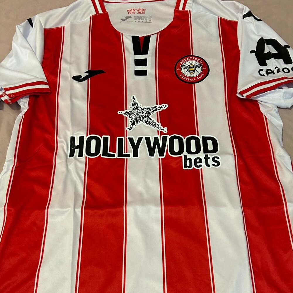 English Premier BRENTFORD FC Men's JERSEY Sz M,L,XL,2XL New w tags  by Joma